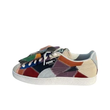 Nicole McLaughlin x PUMA Suede Anti-Slip Wear-Resistant Low-Top Skateboard Shoes Women's Beige Purple