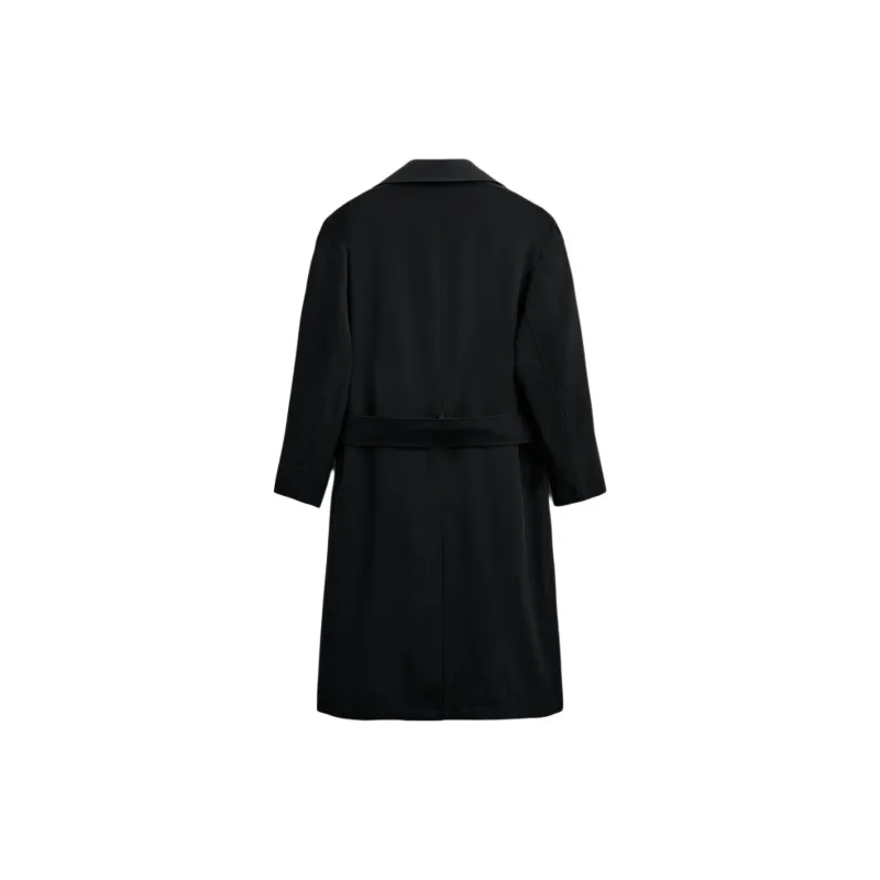 ZARA Trench Coats Men Black-1