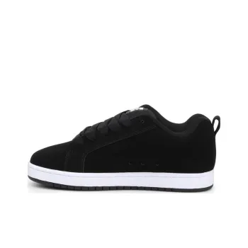 DC Shoes Anti Slip Wear Resistant Low Top Casual Shoes Men's Black White