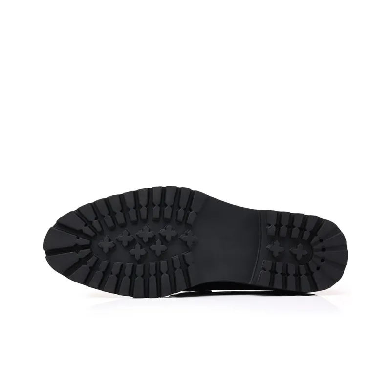 SHUPATE Dress Shoes Men Low Top Black/Brown-2
