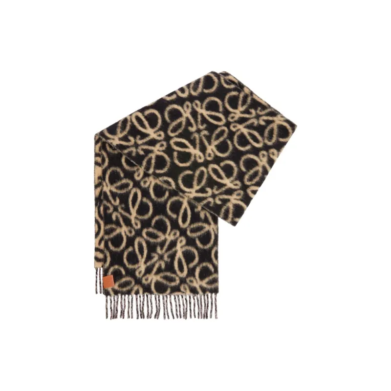 LOEWE Knit Scarves Men's Yellow-1