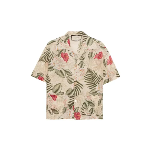 GUCCI Shirts Men Ivory White