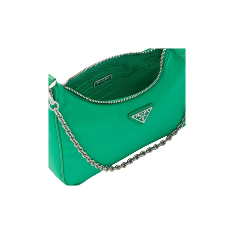 PRADA 2005 Shoulder Bag Green Mint-3