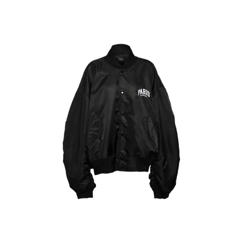 Balenciaga Logo Printed Button Up Jacket-1