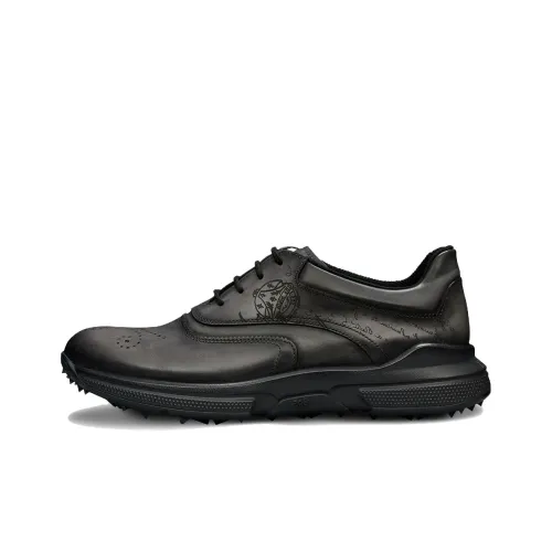 BERLUTI Swing Scritto Low-Top Casual Shoes Men's Black