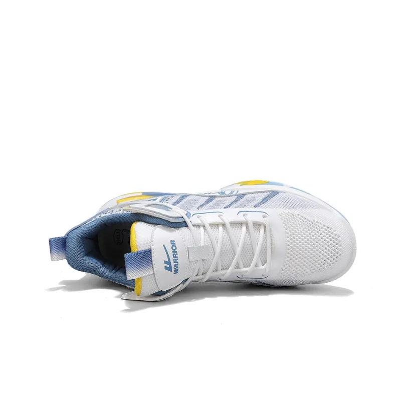 WARRIOR Basketball Shoes Men Low Top Blue-3
