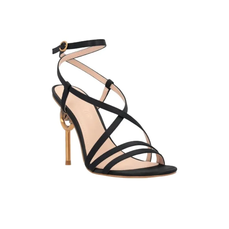 PINKO Love Birds Series Strap Sandals 10cm Women's Black-2