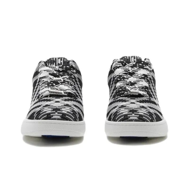 Burberry Check Knit Box Sneaker Black White-1