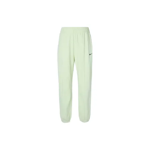 Nike Sportswear Essentials Series Knitted Sweatpants Women's Ice Green Yellow