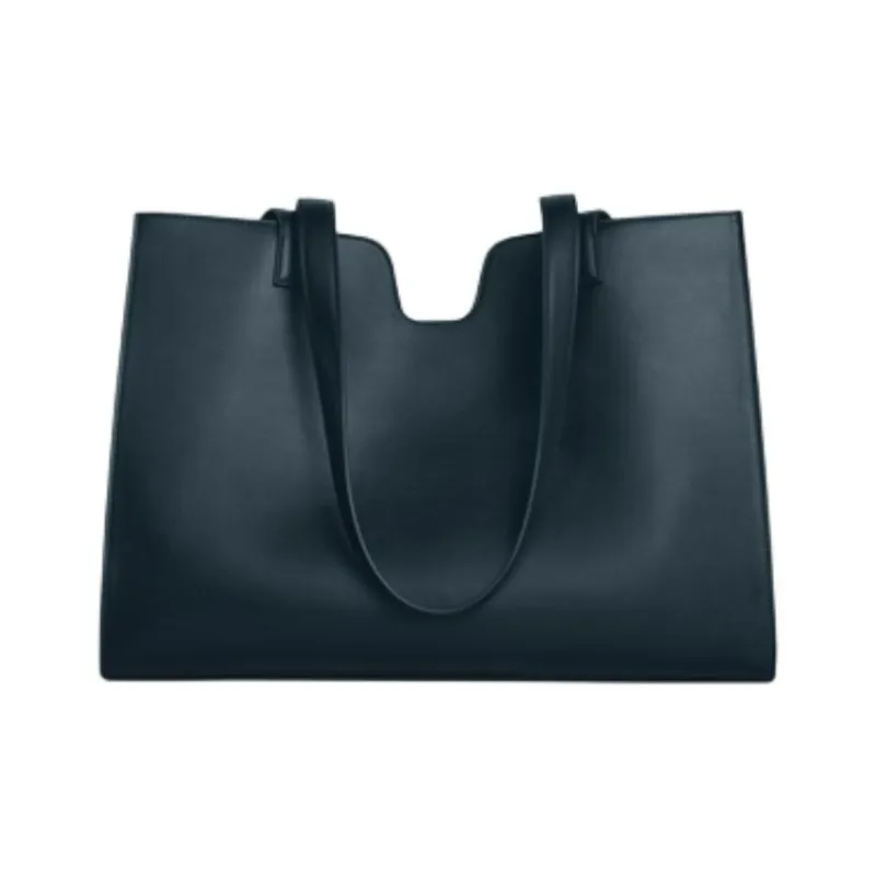 CELINE Cabas Calfskin Tote Bag Shopping Bag Shoulder Bag Handbag Women's Marine Blue-3