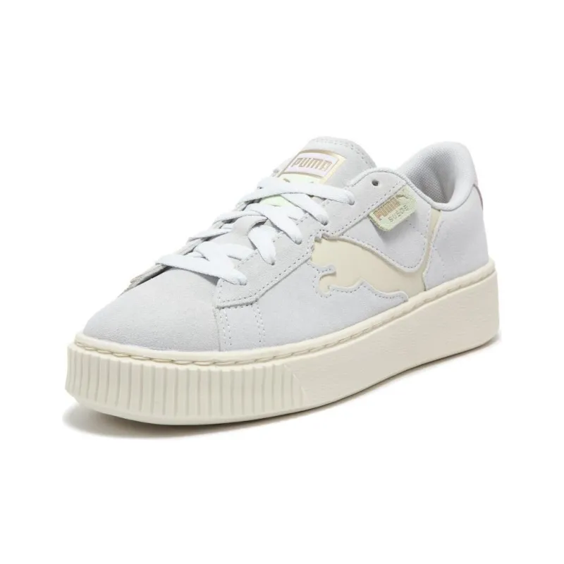 Puma Women's Suede Platform 'Cutout - Silver Mist Grape'-2