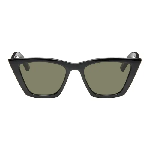 Le Specs Irregular Shape sunglasses ports Women's Black
