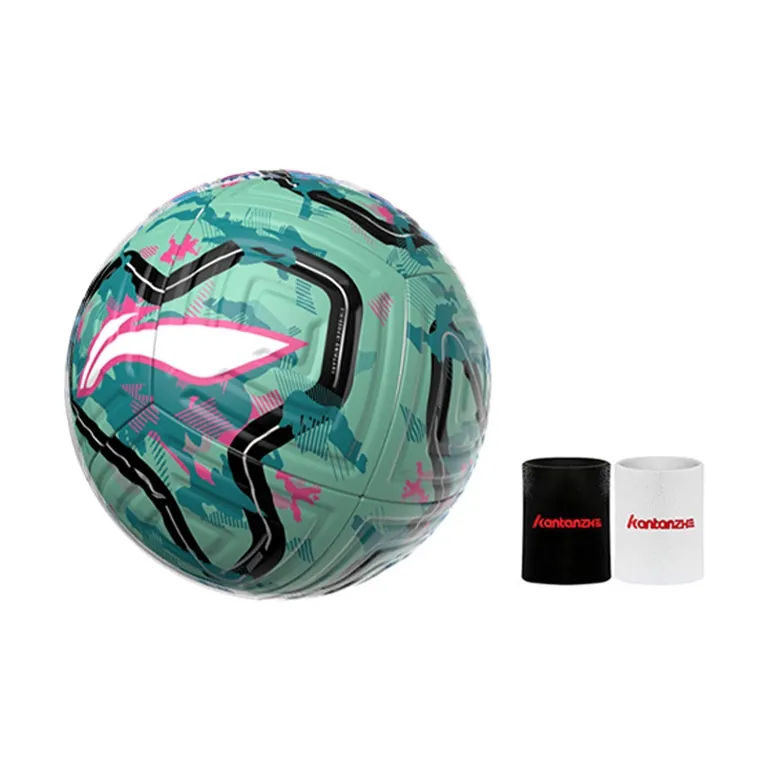 LiNing Size 5 Soccer TPU Seamless Thermal bonding Unisex Blue Green-0