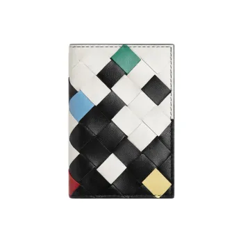 Bottega Veneta Calfskin Wallet, Card Holder Men's Multicolor