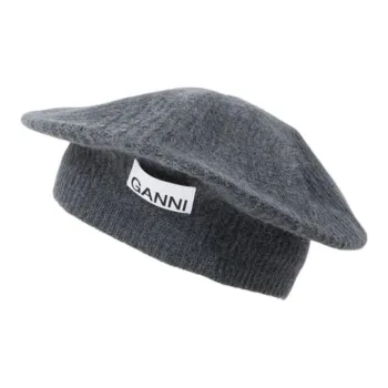 GANNI Alpaca Berets Women's Black