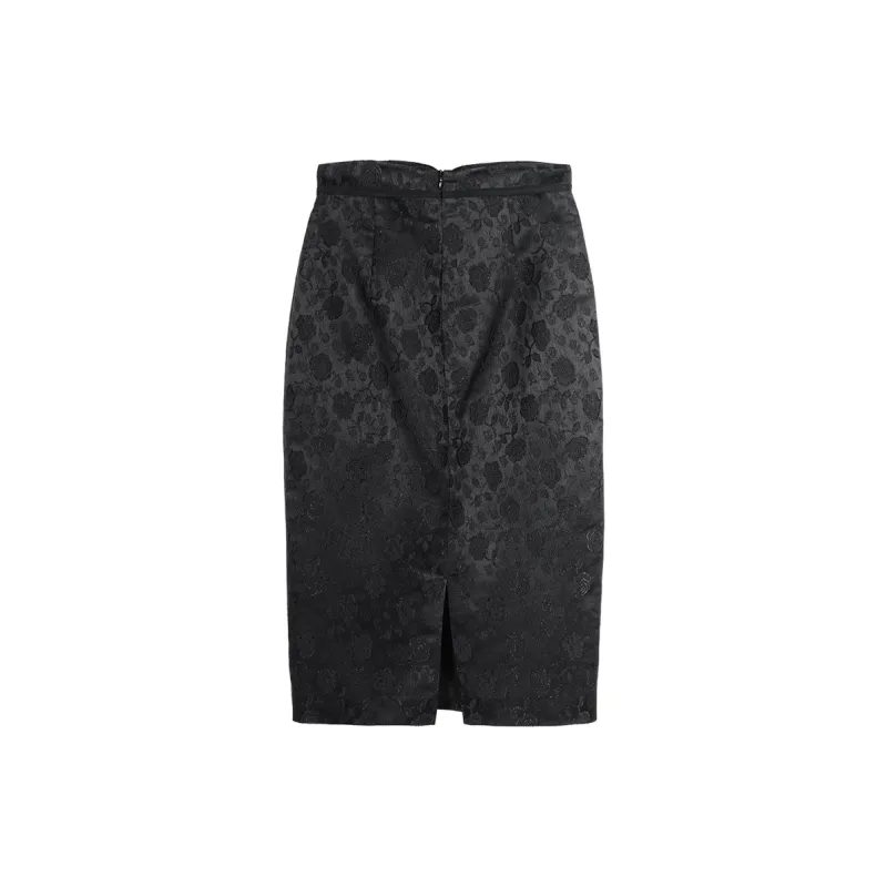 MISSSHINE Casual Long Skirts Women's Black-1