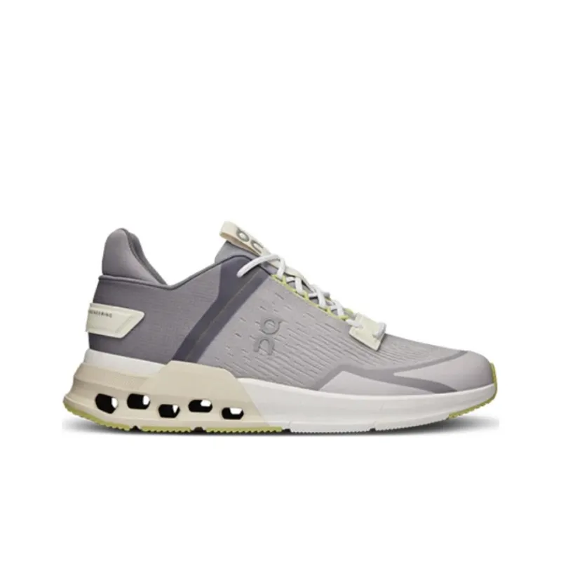 On Cloudnova Flu Cushioning Low-Top Running Shoes Women's Gray-1