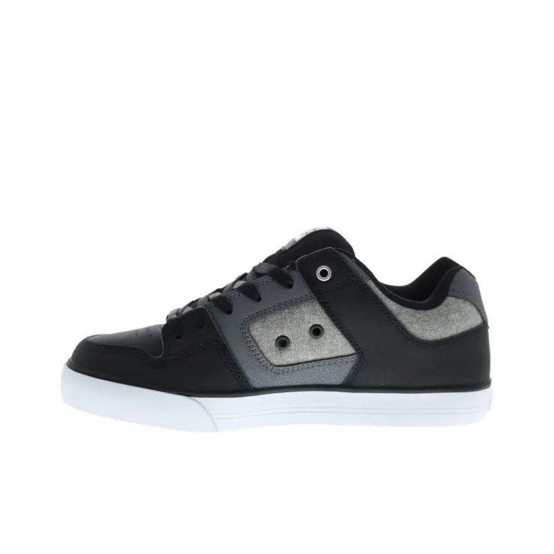 DC Shoes Shock Absorbers With Slip Resistant And Abrasion Resistant Properties Low Top Casual Shoes Men's Black Gray-0