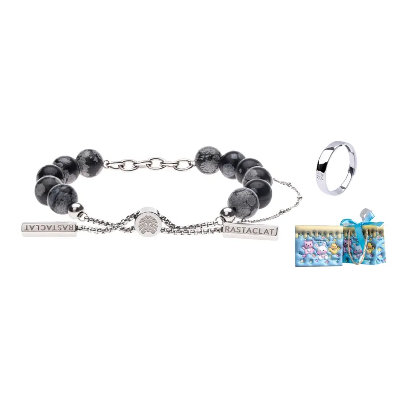 Rastaclat Black Agate Bracelets Unisex-7