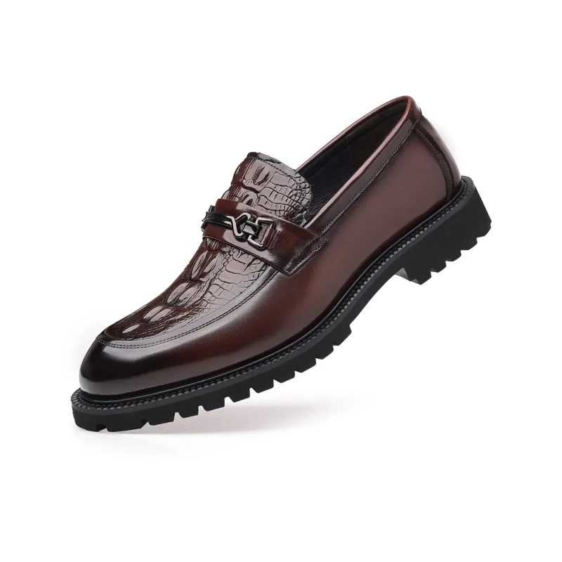 SHUPATE Dress Shoes Men Low Top Black/Brown-1