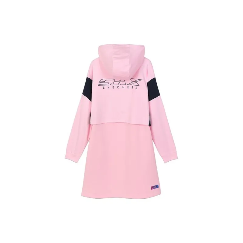 Skechers Long Sleeved Dress Women's Orchid Powder-1