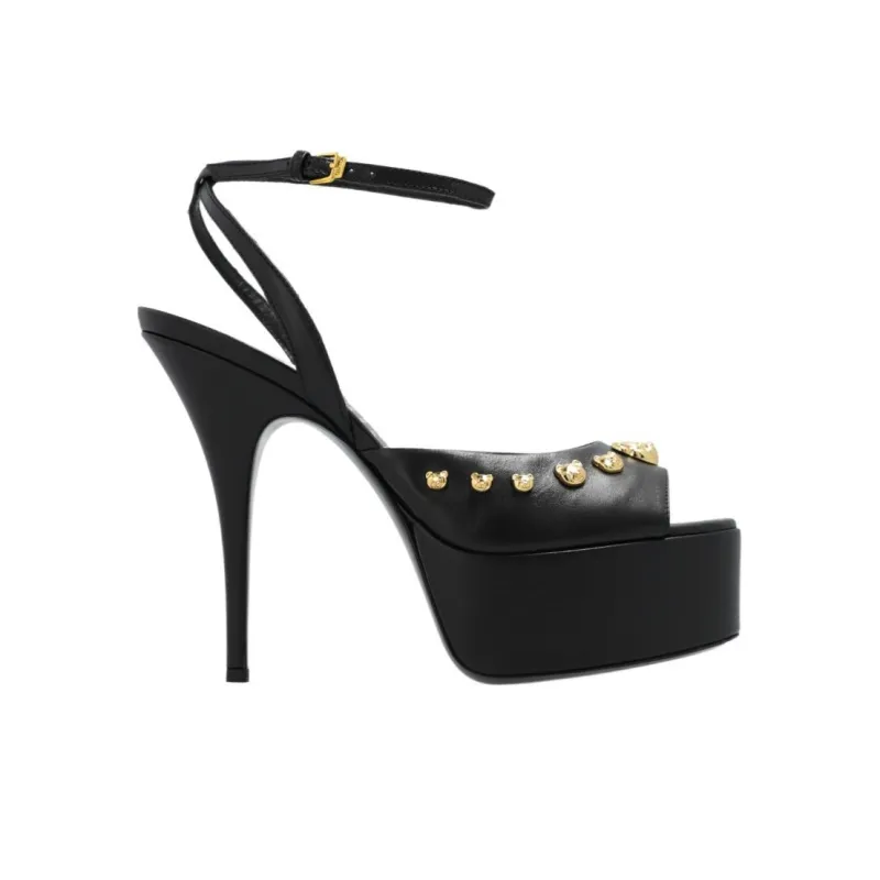 MOSCHINO One Strap Sandals Women's Black-1