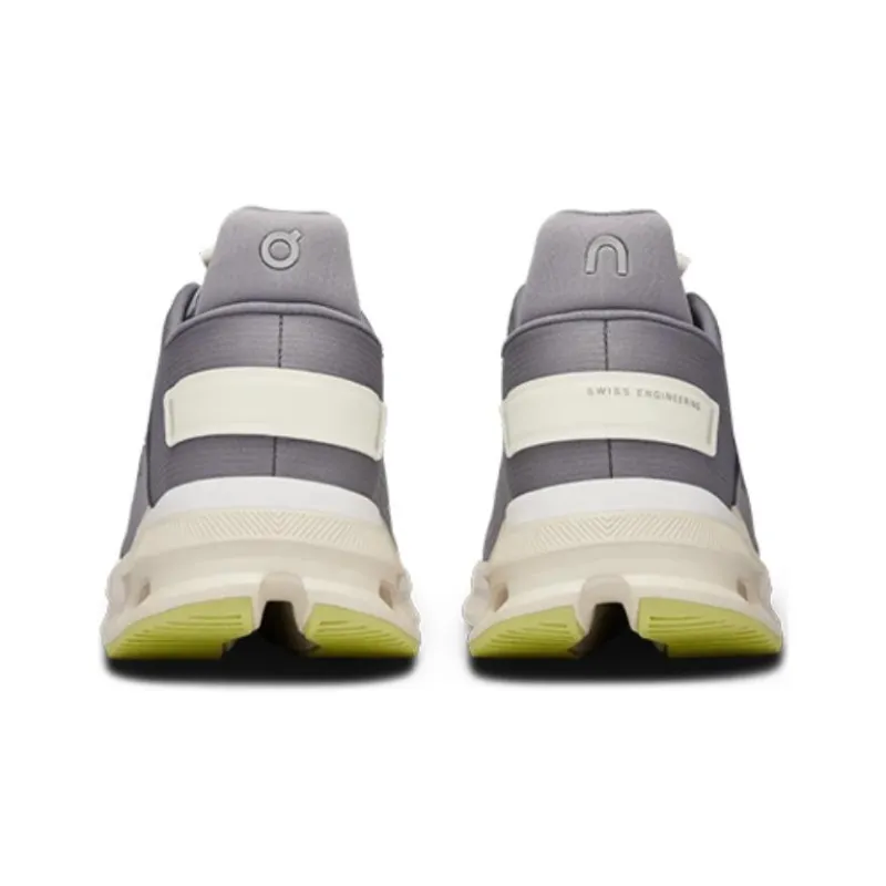 On Cloudnova Flu Cushioning Low-Top Running Shoes Women's Gray-4