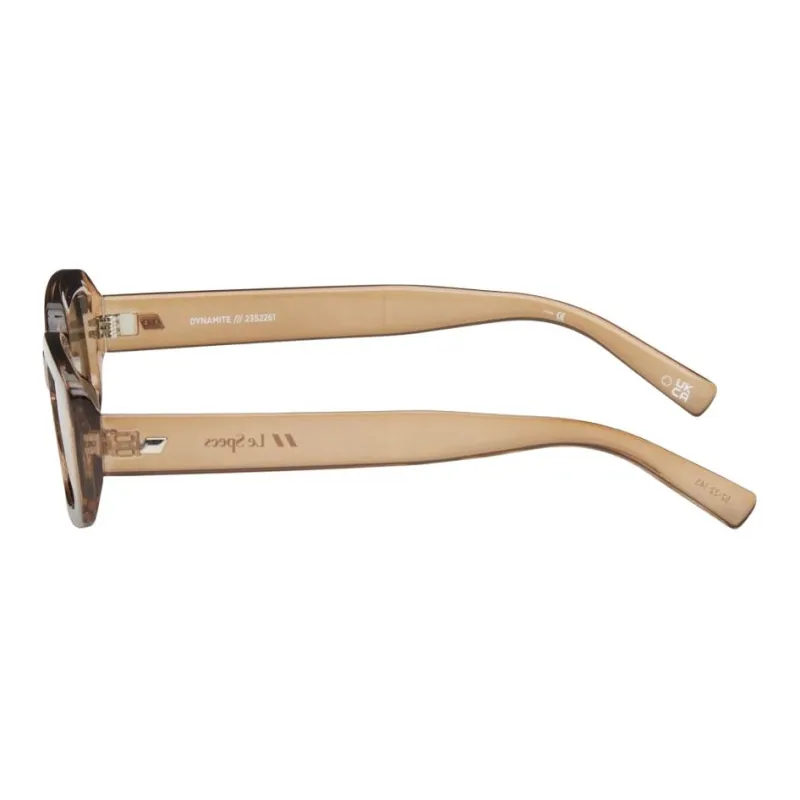 Le Specs Polymer Rectangular Sunglasses Women's Umber-2