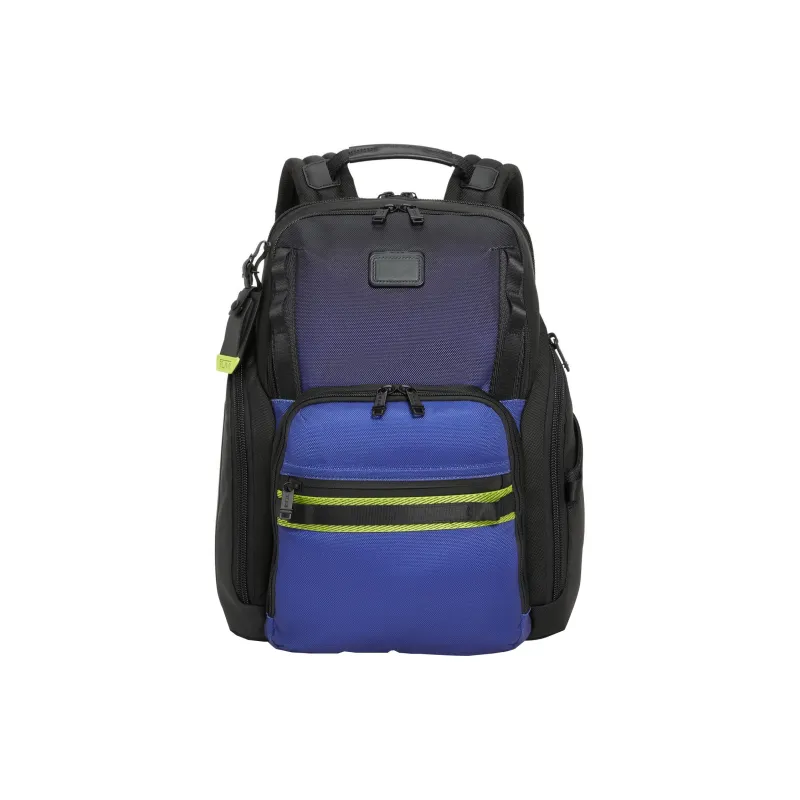 TUMI Leather Backpack Unisex Blue-0