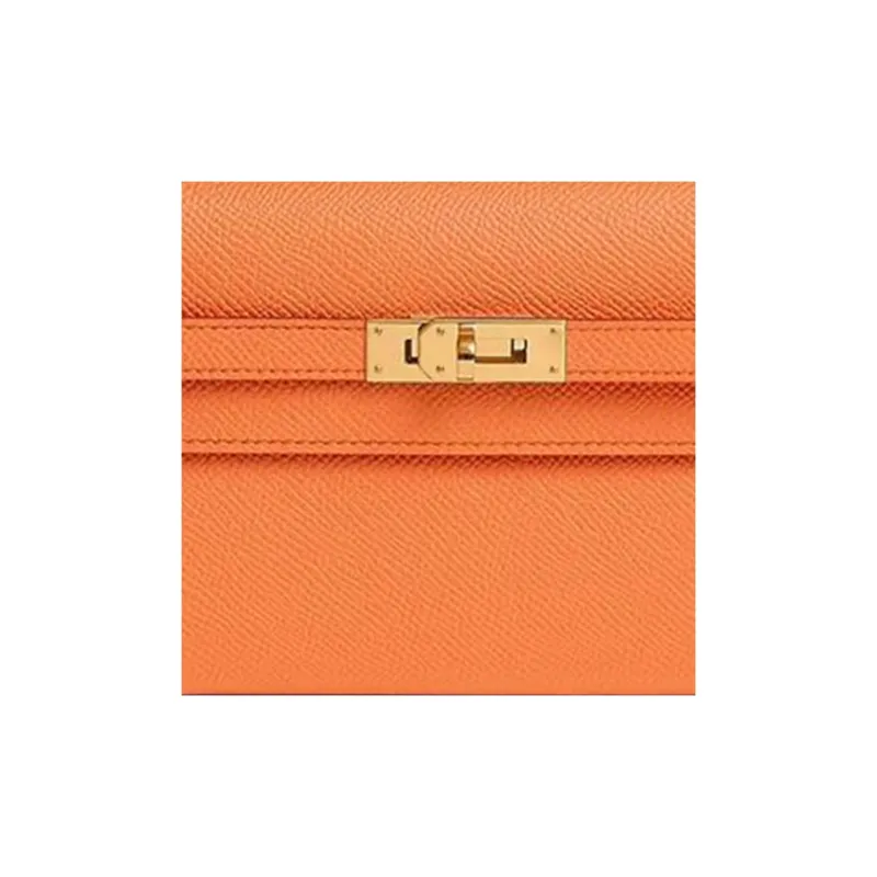 HERMES Kelly To Go Epsom Calfskin Crossbody Bag Shoulder Bag Women's 93 Orange Hermes Orange Combo-3