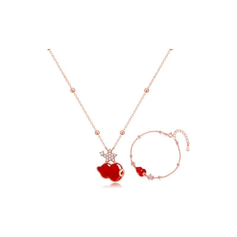 North Cain Agate Jade Necklaces Unisex-2