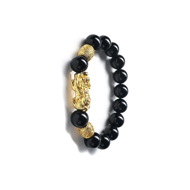 Abby's Wonderland Obsidian Bracelets Unisex-1
