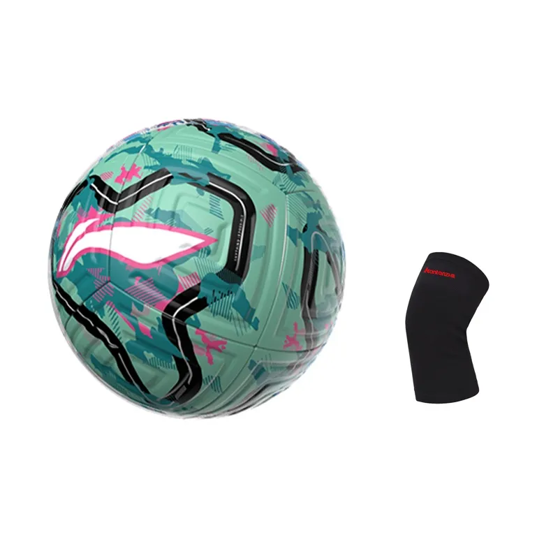 LiNing Size 5 Soccer TPU Seamless Thermal bonding Unisex Blue Green-13