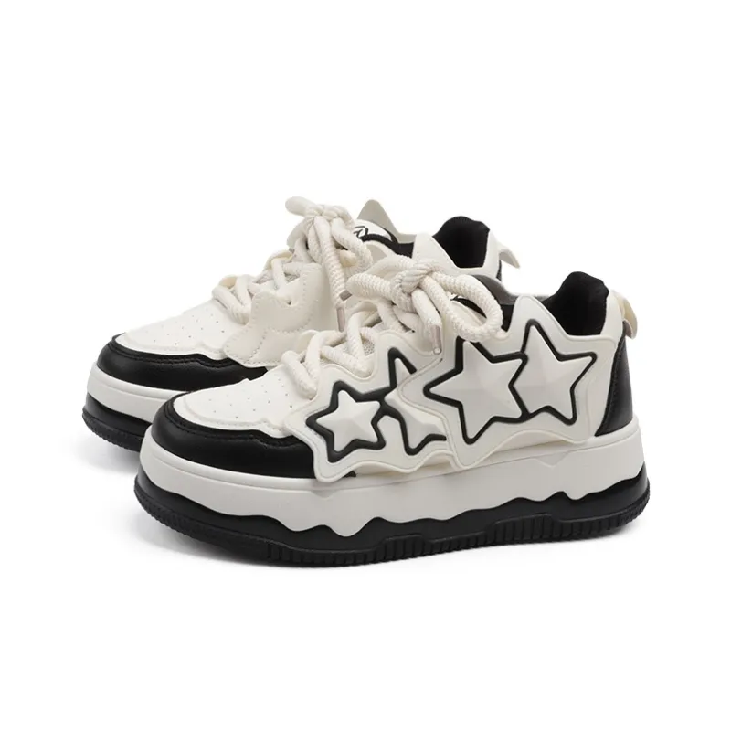 RENBEN Skateboard Shoes Cushioning Wear Resistant Low Top Casual Shoes Women's-2
