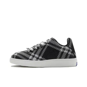 Burberry Check Knit Box Sneaker Black White