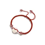 Peace Lock Couple Bracelets (Red)