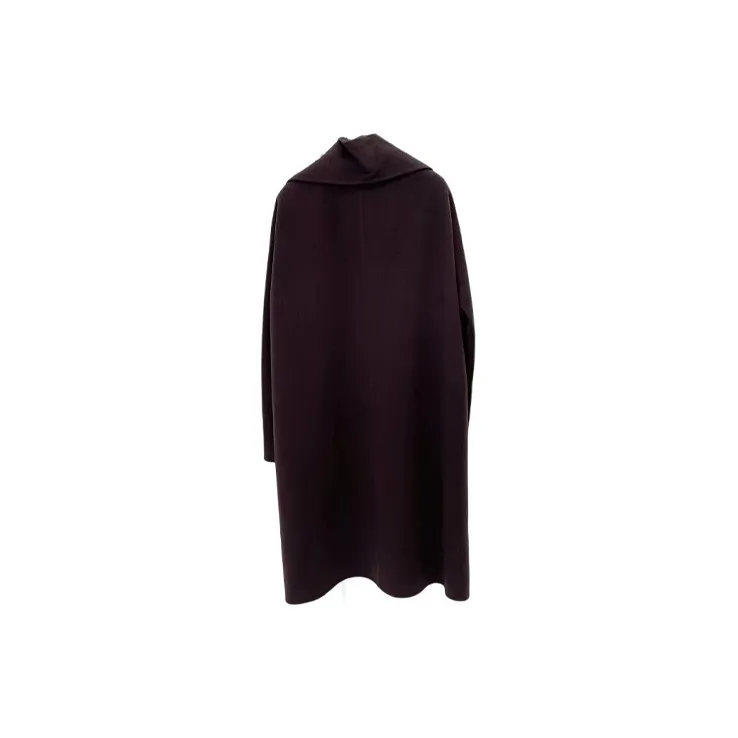 HERMES FW23 Coats Women's Dark Burgundy-1
