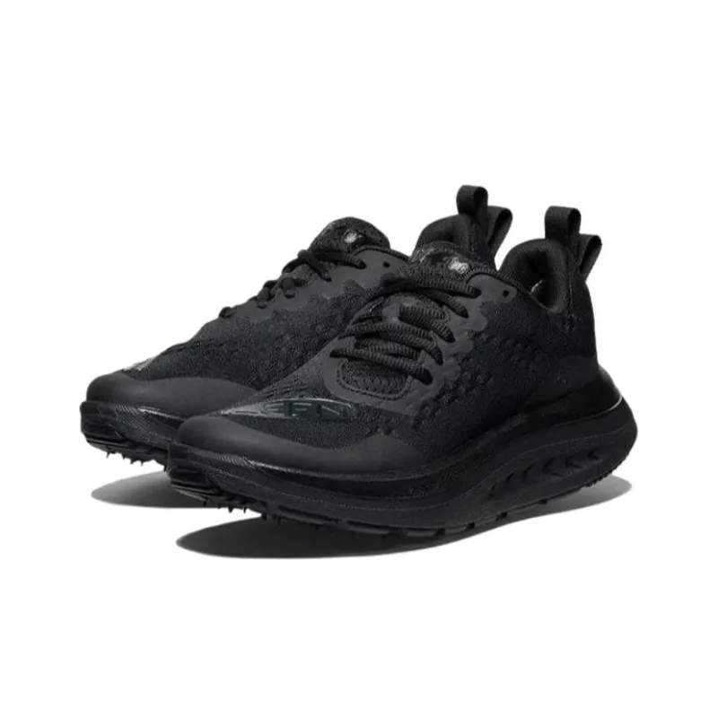 KEEN WK400 Cushioning Wear-Resistant Low-Top Outdoor Shoes Women's Black-2