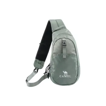 CAMEL Fabric Cycling Bag, One Shoulder Crossbody Bag, Sling Bag Regular Unisex Light Gray Green