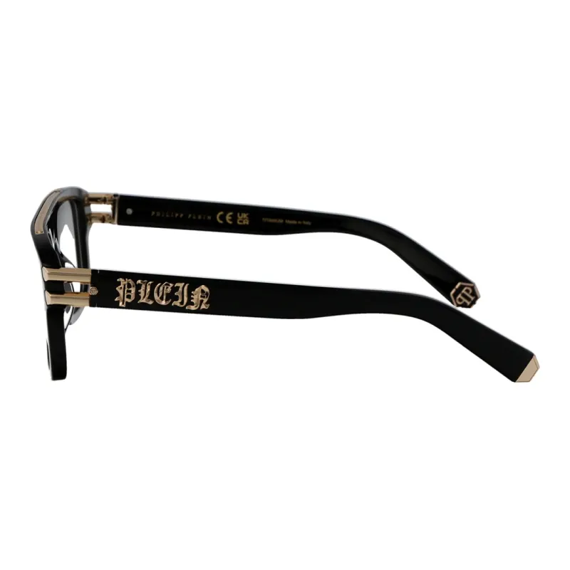 PHILIPP PLEIN Acetate Square Eyeglass Frames Men's Black-2