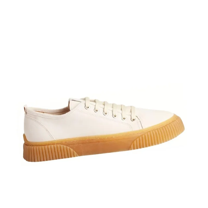 AMIPARIS Low Top Stylish Skateboarding Shoes Men's White-1