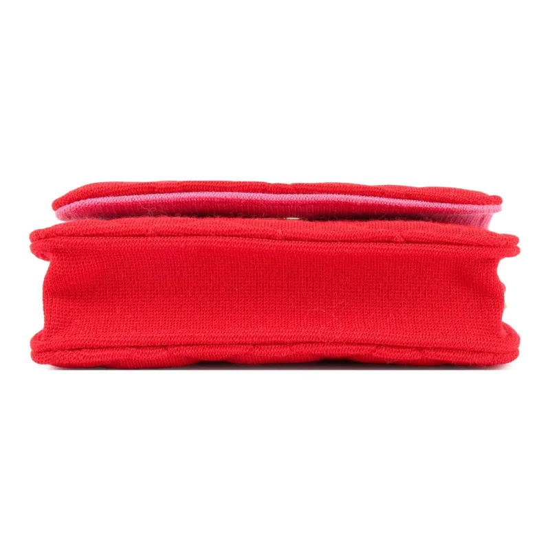 CHANEL Fabric Shoulder Bag, Crossbody Bag Mini Women's Red-3