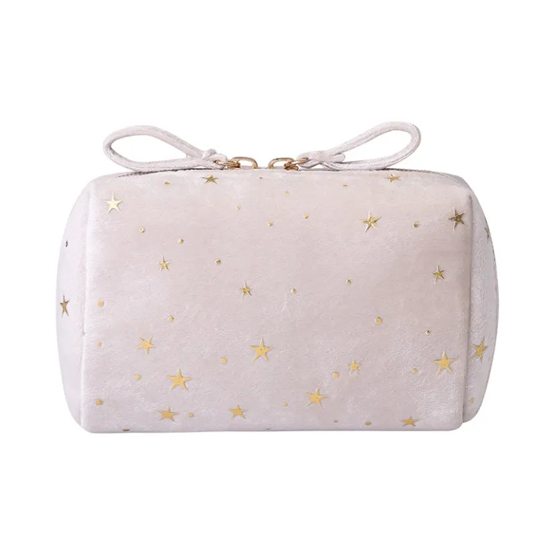 ALOENEY Polyester Makeup Bag Women's Pink/Blue/Khaki-5