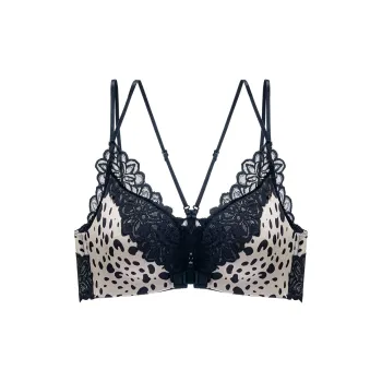 Flowers In Water Bra Women's Leopard Print