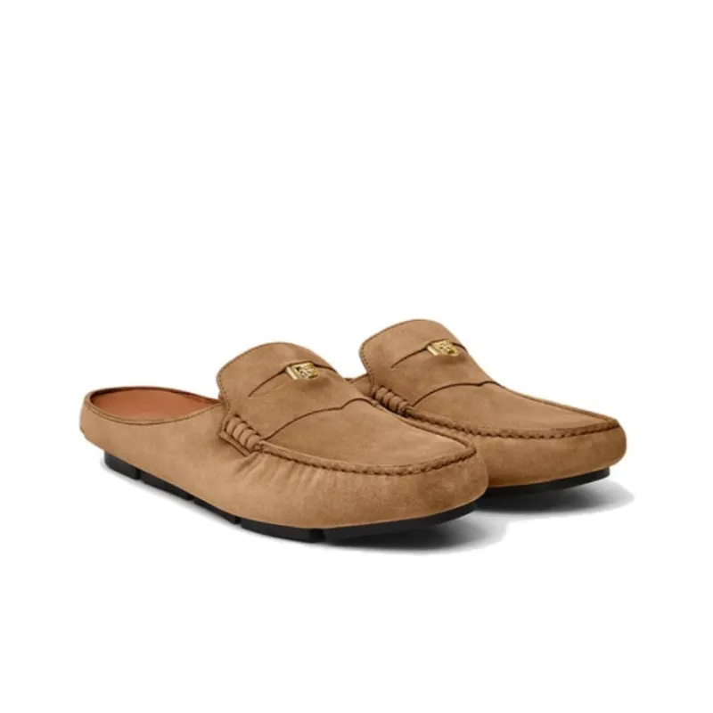 VERSACE MEDUSA BIGGIE Series Odor Resistant Closed Toe Slippers Men's Brown-3