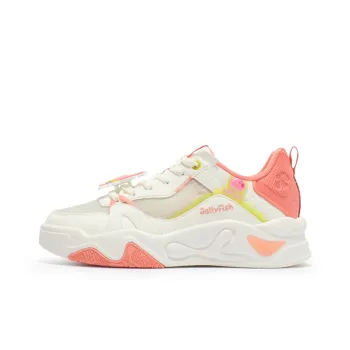 361° Jincheng Patrick Star Durable Breathable Low Top Skateboard Shoes Women's White Pink