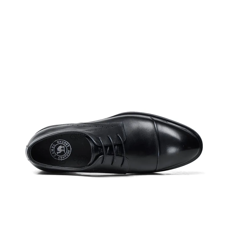 CAMEL Dress Shoes Men Low Top Black/Brown-2