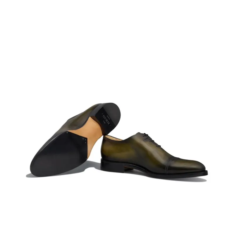 BERLUTI Dress Shoes Men's Black Green-4