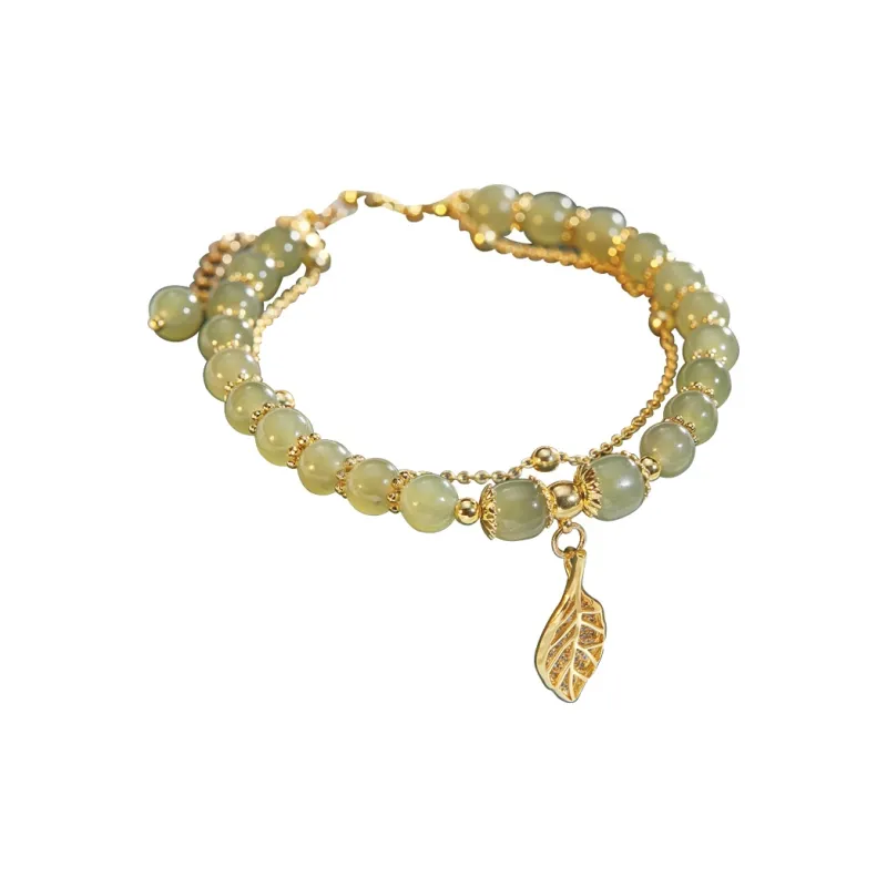 SGE Hetian Jade Bracelets Women's Pale Greenish White Jade-0