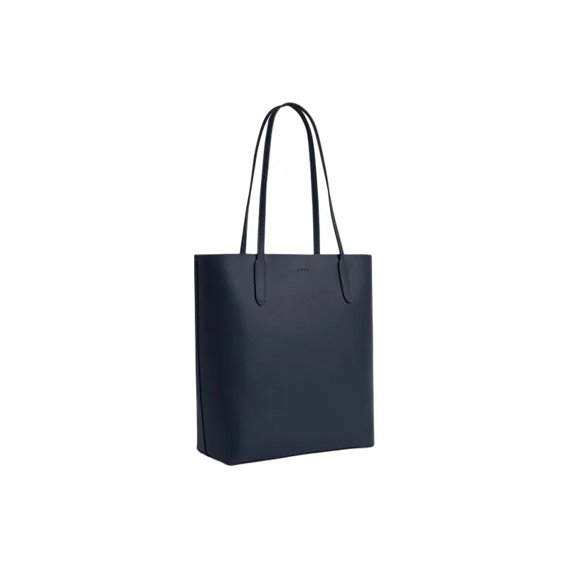 COACH Leather Tote Bag, Shopping Bag, Handbag, Shoulder Bag Large Size Women's Marine Blue-1